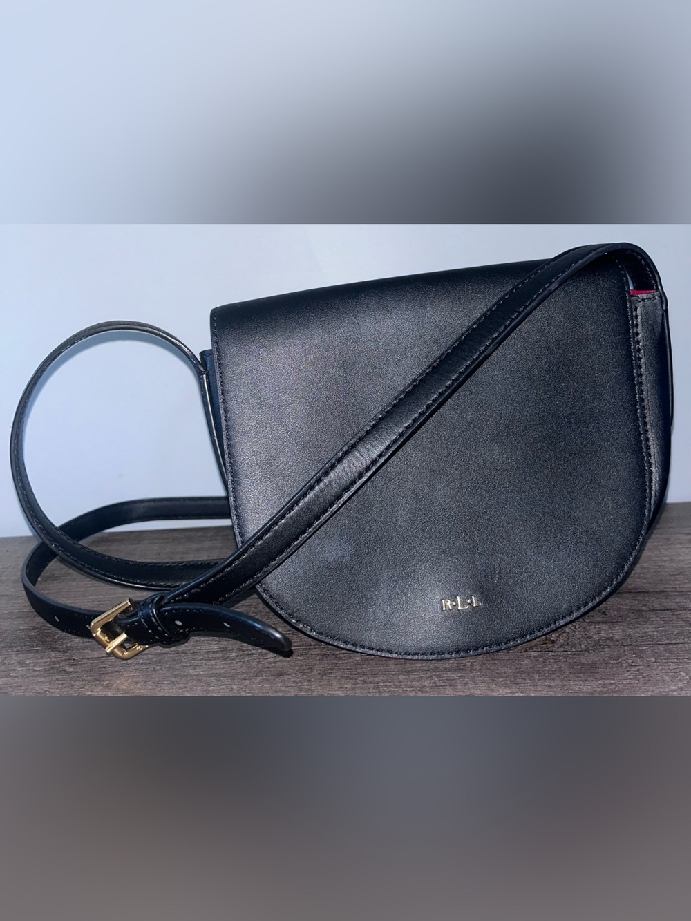 Ralph Lauren Leather Saddle Bag